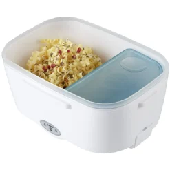 Boîte lunch chauffante 2 compartiments 1 cuillère^Gifi Sale