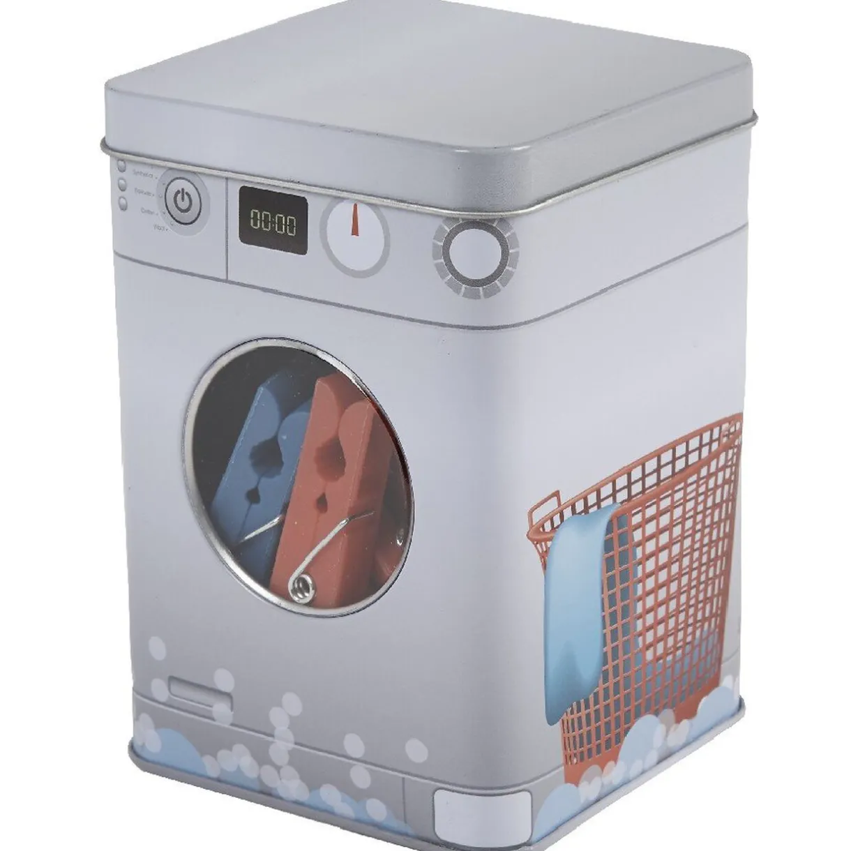 Entretien Du Linge|Gifi Boîte métal et 24 pinces à linge