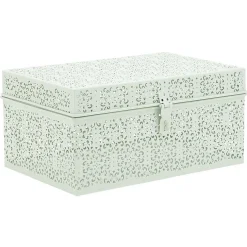 Rangement|Gifi Boîte métallique à motif ajouré dentelle