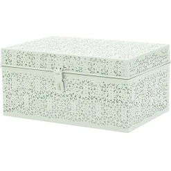 Rangement|Gifi Boîte métallique à motif ajouré dentelle
