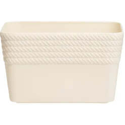 Discount Gifi Boîte plastique beige 14x11xH8,5cm