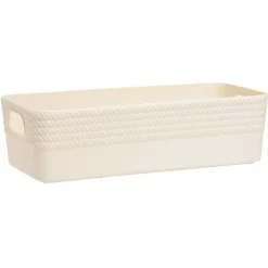 Hot Gifi Boîte plastique beige 25x11xH7cm