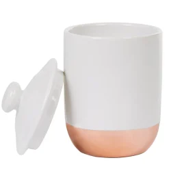 Nettoyage Et Entretien|Gifi Boîte poubelle à coton blanche rose gold