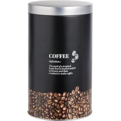 Boîte pour grains de café en métal - Ø10,8xH18,5cm^Gifi New