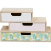 Rangement|Gifi Boîte range bureau 3 tiroirs Sweet exotic