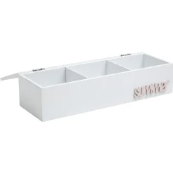 Rangement|Gifi Boîte range bureau blanche et rose design Sweet exotic