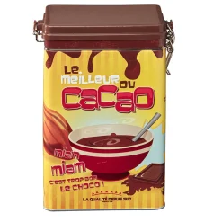 Boîte rectangulaire en métal le meilleur du cacao^Gifi