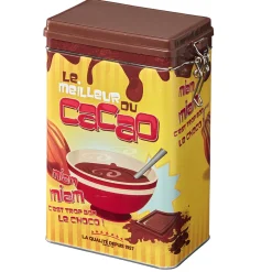 Boîte rectangulaire en métal le meilleur du cacao^Gifi