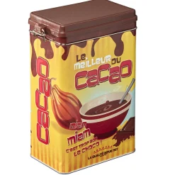 Boîte rectangulaire en métal le meilleur du cacao^Gifi