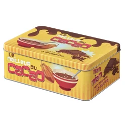 Boîte rectangulaire en métal le meilleur du cacao^Gifi