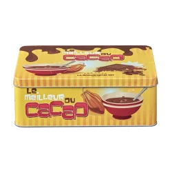 Boîte rectangulaire en métal le meilleur du cacao^Gifi