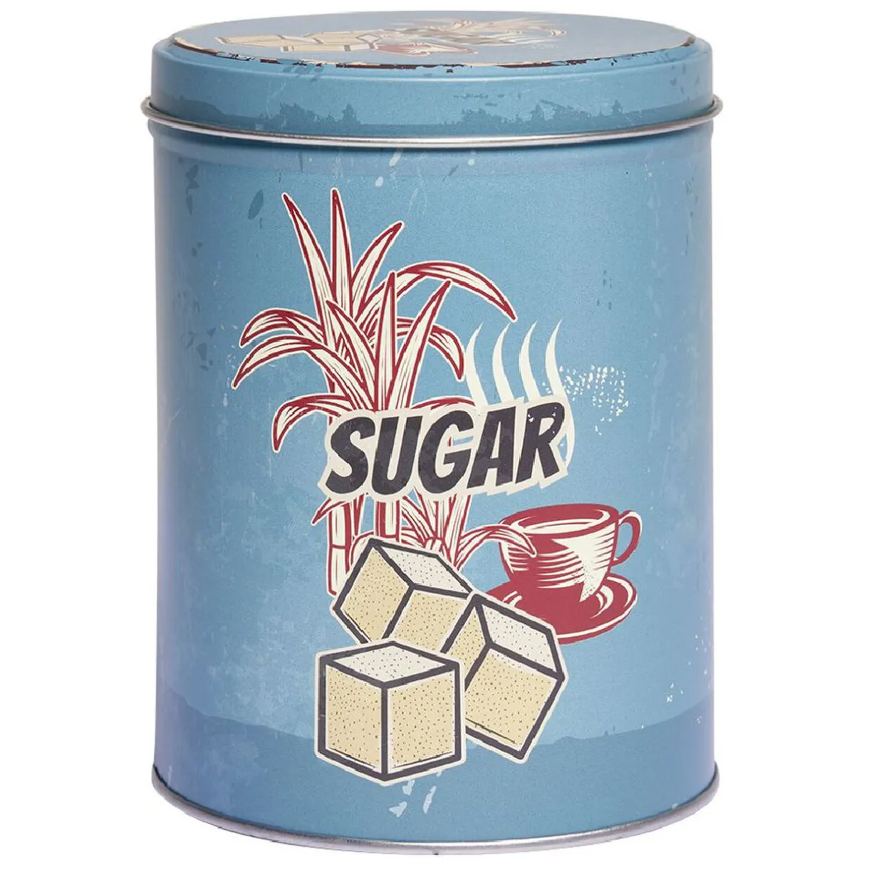 Boîte ronde de conservation en métal Ø10 x H13,1 cm^Gifi Outlet