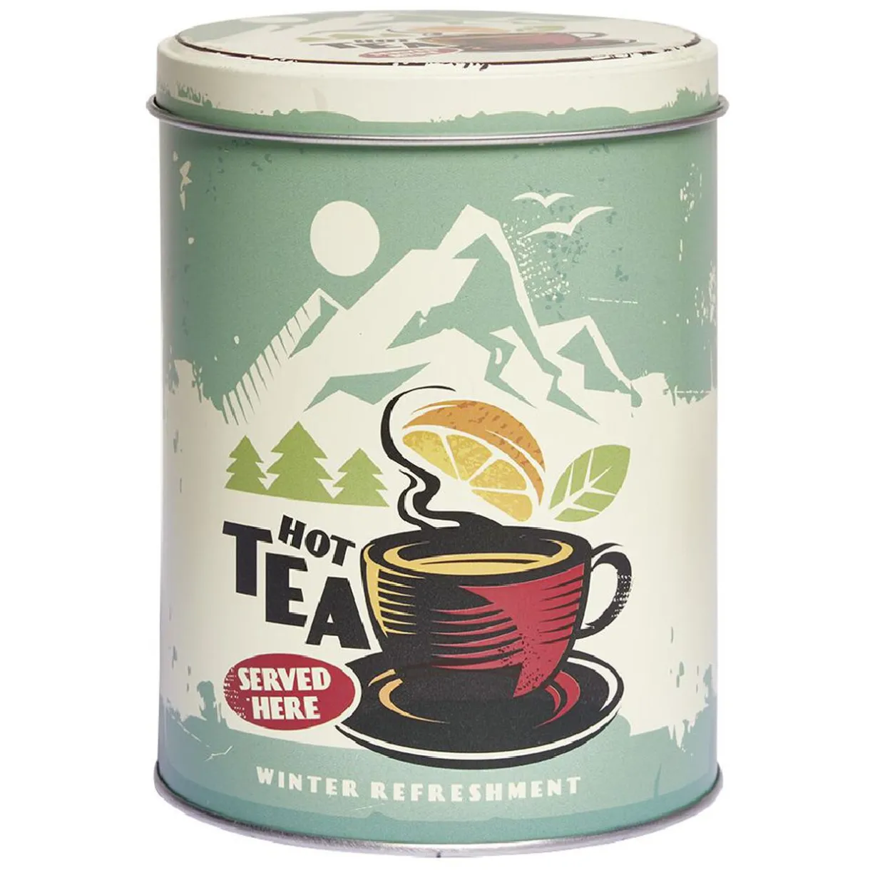 Boîte ronde de conservation en métal Ø10 x H13,1 cm^Gifi Outlet