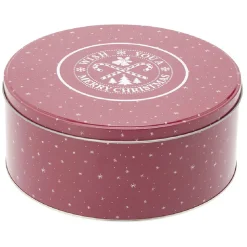 Boîte ronde en métal pour gâteaux de Noël^Gifi Clearance