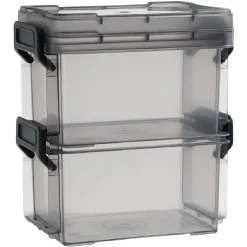 Rangement|Gifi Boîte superposable à clips 300ml x2