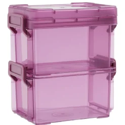 Rangement|Gifi Boîte superposable à clips 300ml x2