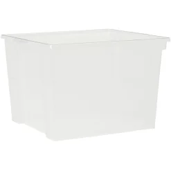 Rangement|Gifi Boîte transparente et noire L35.5H26.5 cm x3