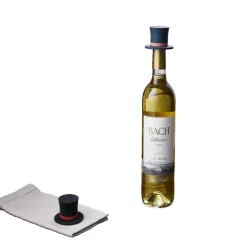 Bouchon silicone bouteille de vin forme chapeau Ø3,5xH6cm^Gifi Discount