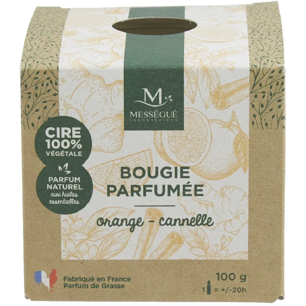 Outlet Gifi Bougie parfumée Orange Cannelle