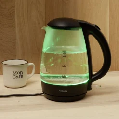 Bouilloire LED sans fil couleurs variables Homday en verre 1,7 L^Gifi Best