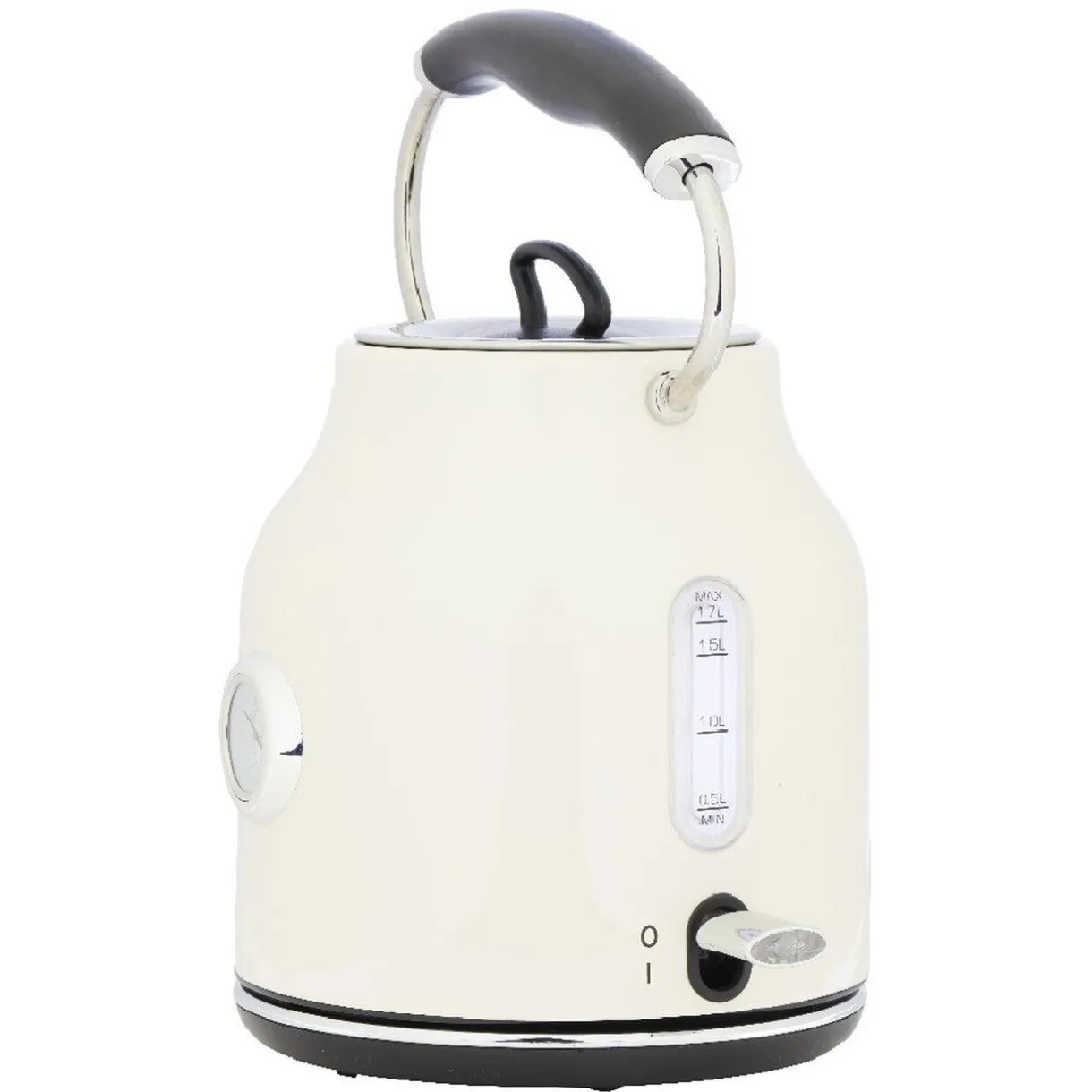 Bouilloire rétro indicateur température blanc crème 1,7 L^Gifi Clearance