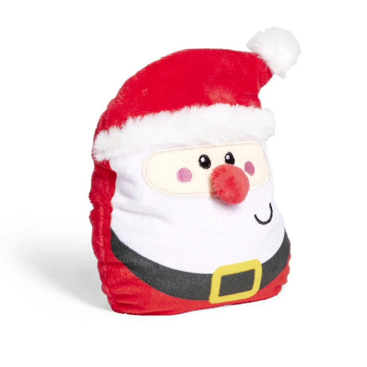 Hot Gifi Bouillote Père Noël rouge et blanc 15,5x16,5cm