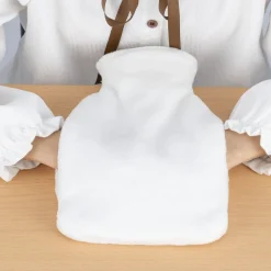 Online Gifi Bouillotte chauffe mains 780ml effet fourrure grise 16x25cm