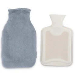 Online Gifi Bouillotte chauffe mains 780ml effet fourrure grise 16x25cm