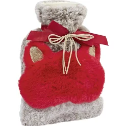 Hot Gifi Bouillotte et masque pour les yeux effet fourrure