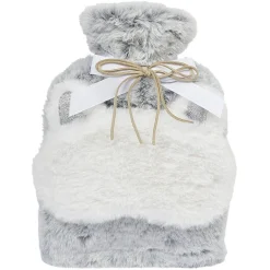 Hot Gifi Bouillotte et masque pour les yeux effet fourrure