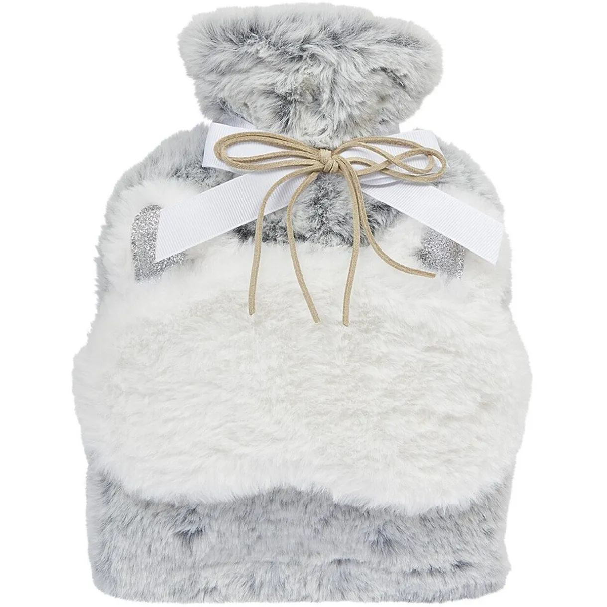 Hot Gifi Bouillotte et masque pour les yeux effet fourrure