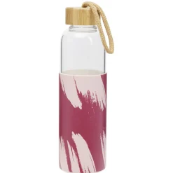 Bouteille en verre avec étui silicone antidérapant 550ml Ø6,6xH24cm^Gifi Online