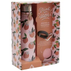 Bouteille isotherme inox avec housse et mousqueton 480 ml^Gifi Outlet
