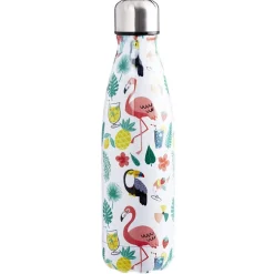 Bouteille isotherme inox imprimé tropical 500 ml^Gifi