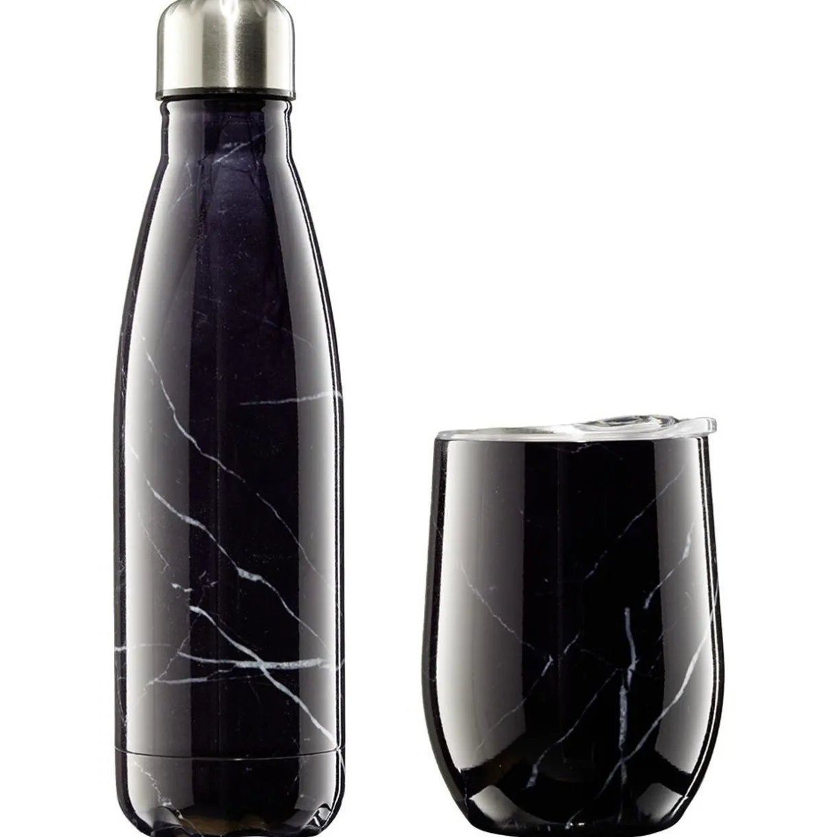 Bouteille isotherme inox 500 ml + tasse 300 ml^Gifi