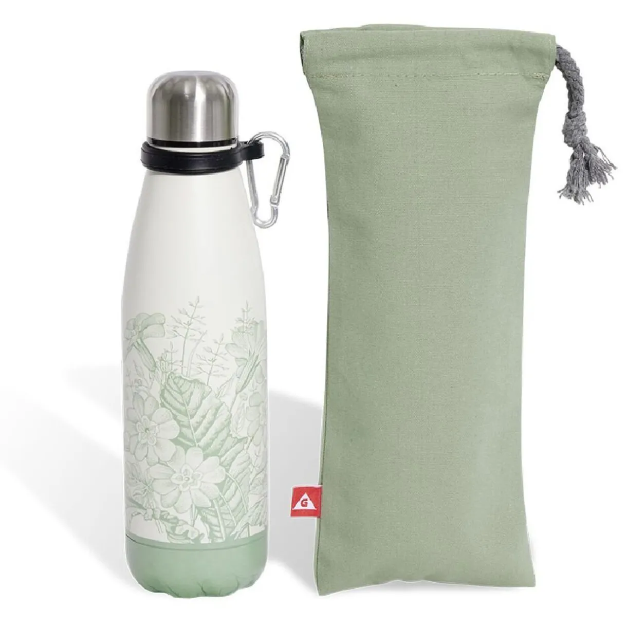 Bouteille isotherme 480ml avec housse vert^Gifi Clearance