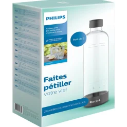 Bouteille 1L pour machine à soda Noir x2^Gifi Outlet