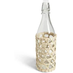 Bouteille limonade 1L verre et raphia Ø8,5xH32cm^Gifi Hot