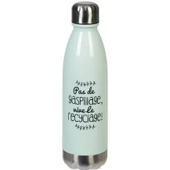 Bouteille plastique réutilisable avec inscription 5 modèles et coloris^Gifi Online