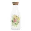 Bouteille transparente motif fruits exotiques bouchon liège^Gifi Outlet