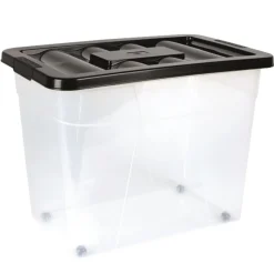 Rangement|Gifi Box à roulettes 80L