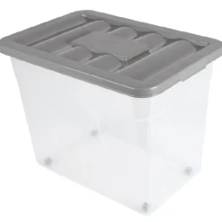 Rangement|Gifi BOX A ROULETTES 80 L