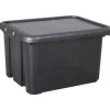 Rangement|Gifi Box de rangement 18 L noir