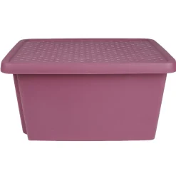 Rangement|Gifi Box de rangement 45 L rose fuchsia