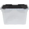 Rangement|Gifi Box de rangement 54 L transparent
