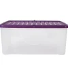 Rangement|Gifi Box de rangement 40 L violet
