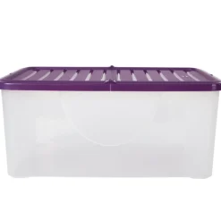 Rangement|Gifi Box de rangement 40 L violet