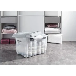 Rangement|Gifi Box de rangement à roulettes