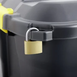 Rangement|Gifi Box de rangement brico noir 75L