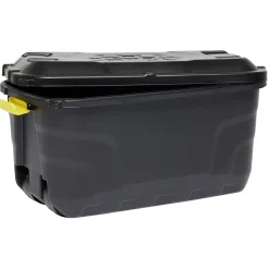 Rangement|Gifi Box de rangement brico noir 75L